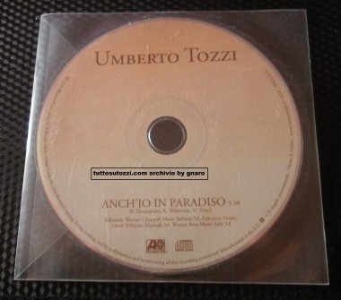 CD singolo " anch'io in paradiso "