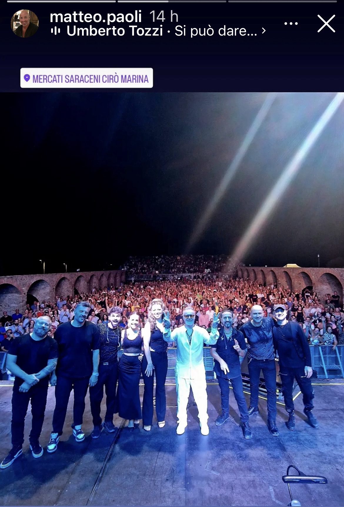 Umberto Tozzi in concerto a Ciro' Marina – Arena Saracena – TUTTO SU TOZZI  – UMBERTO TOZZI FAN'S BLOG, image size:1170x1725